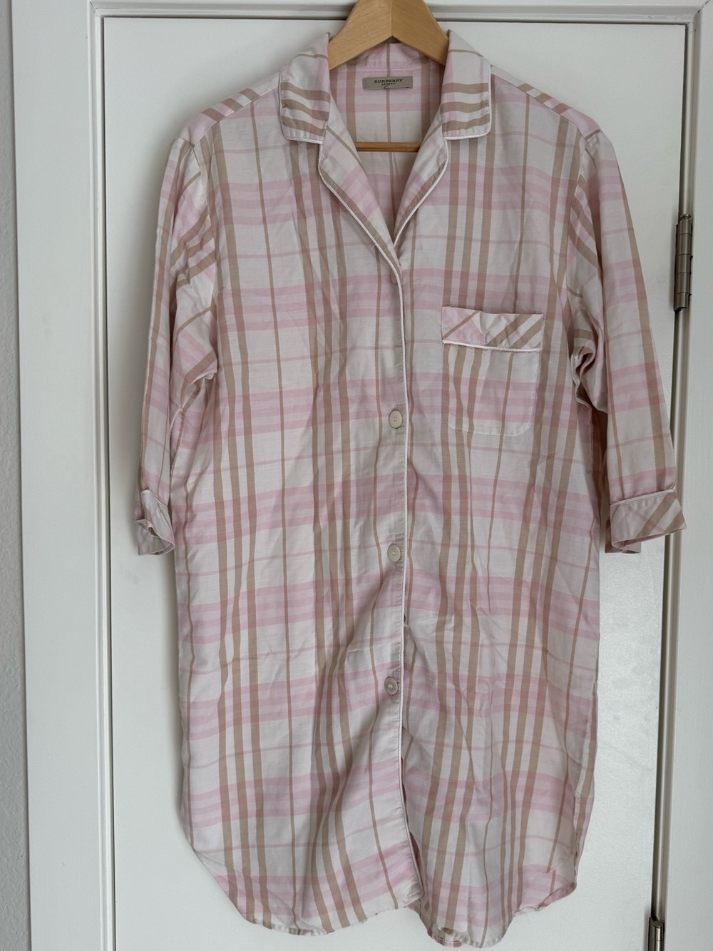 Burberry pink pajama dress (flawed)